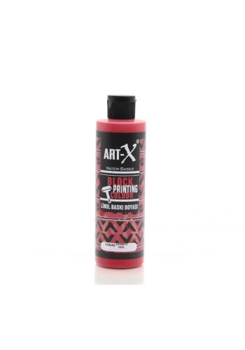 Rich Art-X Su Bazlı Linol Baskı Boyası 240 cc. KIRMIZI