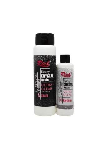 Rich Epoxy Crystal Resin Kristal Reçine 750ml Transparan Şeffaf