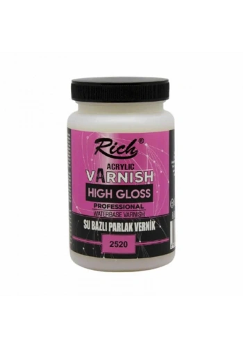 Rich High Gloss Su Bazlı Vernik Parlak 250 cc Kavanoz