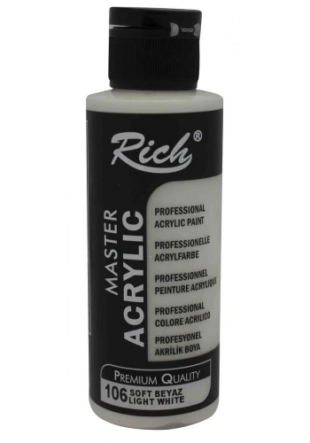 Rich Master Akrilik Boya 120 cc. 106 Soft Beyaz