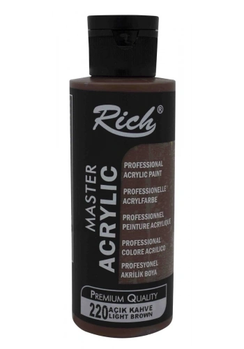 Rich Master Akrilik Boya 120 cc. 220 Açık Kahve