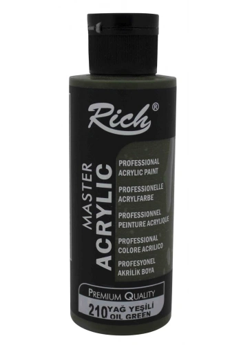 Rich Master Akrilik Boya 120 cc. 210 Yağ Yeşili