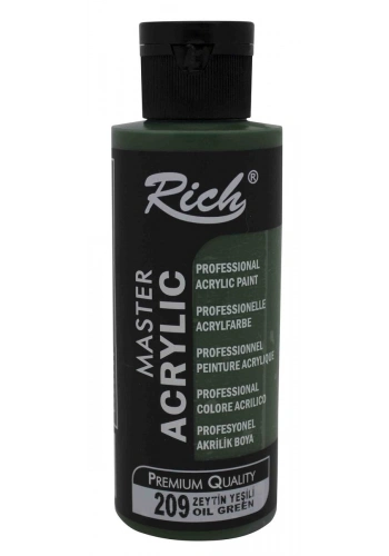 Rich Master Akrilik Boya 120 cc. 209 Zeytin Yeşili