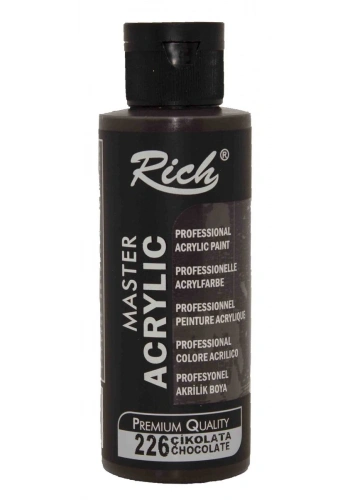 Rich Master Akrilik Boya 120 cc. 226 Çikolata