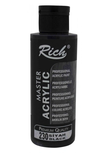 Rich Master Akrilik Boya 120 cc. 230 Siyah