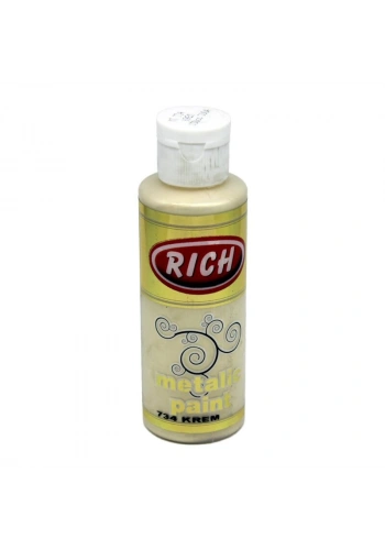 Rich Metalik Akrilik Boya 120 cc. 734 KREM