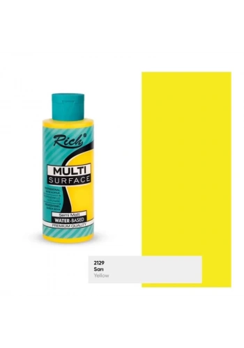 RICH MULTİ AKRİLİK BOYA 2129 SARI 120 cc