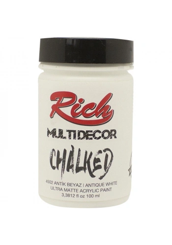Rich Multi Decor Chalked Akrilik Boya 100 cc. 4502 ANTİK BEYAZ