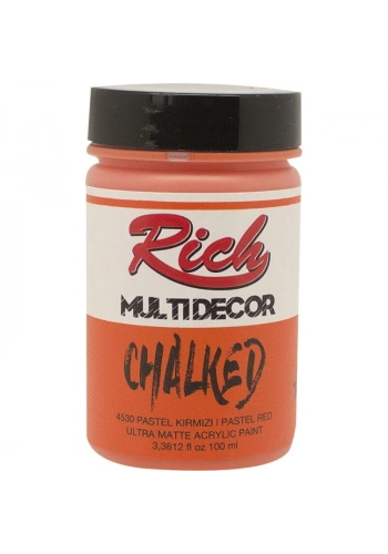 Rich Multi Decor Chalked Akrilik Boya 100 cc. 4530 PASTEL KIRMIZI