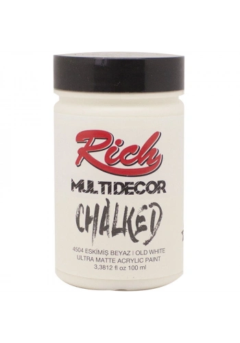 Rich Multi Decor Chalked Akrilik Boya 100 cc. 4504 ESKİMİŞ BEYAZ