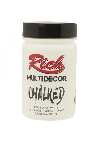 Rich Multi Decor Chalked Akrilik Boya 100 cc. 4500 BEYAZ