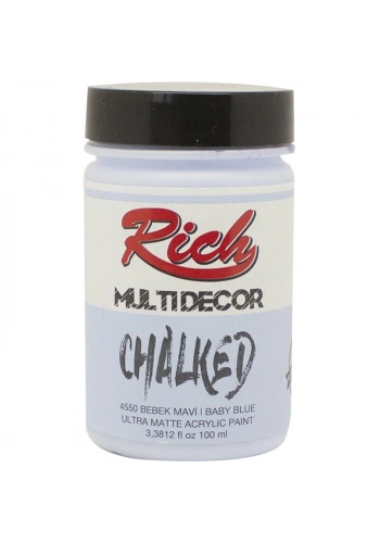 Rich Multi Decor Chalked Akrilik Boya 100 cc. 4550 BEBEK MAVİ
