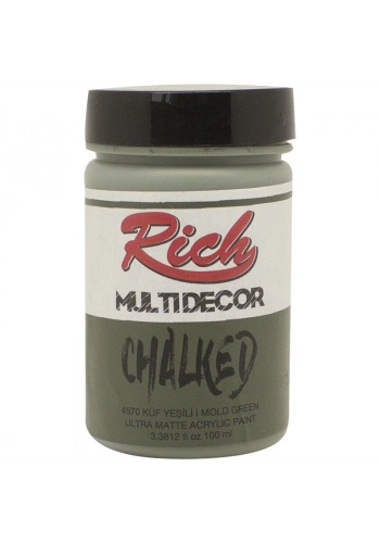 Rich Multi Decor Chalked Akrilik Boya 100 cc. 4570 KÜF YEŞİLİ
