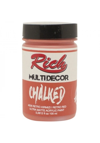 Rich Multi Decor Chalked Akrilik Boya 100 cc. 4528 RETRO KIRMIZI