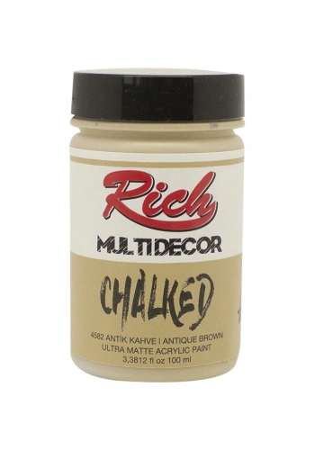 Rich Multi Decor Chalked Akrilik Boya 100 cc. 4582 ANTİK KAHVE