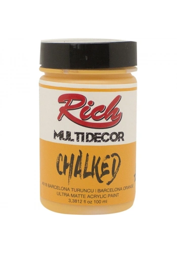Rich Multi Decor Chalked Akrilik Boya 100 cc. 4518 BARCELONA TURUNCU