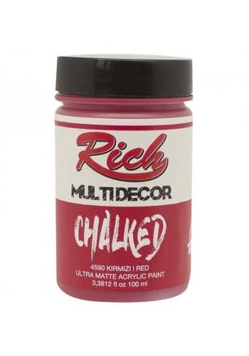 Rich Multi Decor Chalked Akrilik Boya 100 cc. 4590 KIRMIZI