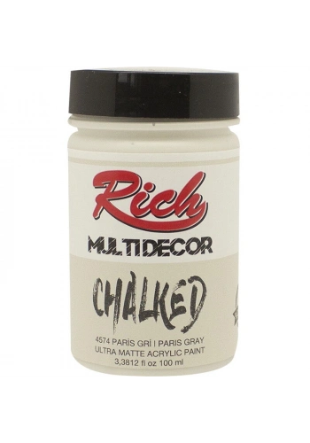 Rich Multi Decor Chalked Akrilik Boya 100 cc. 4574 PARİS GRİ
