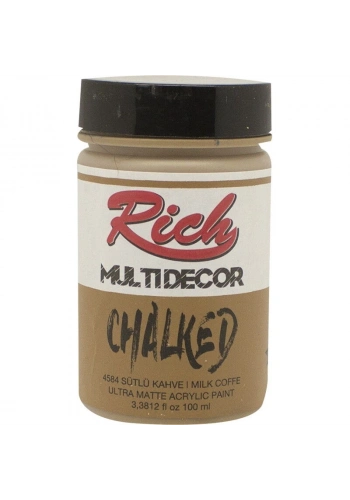 Rich Multi Decor Chalked Akrilik Boya 100 cc. 4584 SÜTLÜ KAHVE