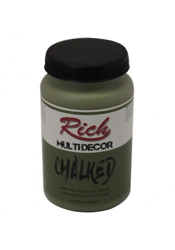 Rich Multi Decor Chalked Akrilik Boya 250 cc. 4568 YAĞ YEŞİLİ