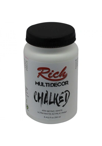 Rich Multi Decor Chalked Akrilik Boya 250 cc. 4500 BEYAZ
