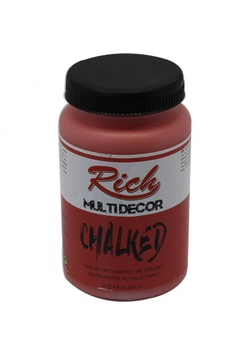 Rich Multi Decor Chalked Akrilik Boya 250 cc. 4528 RETRO KIRMIZI