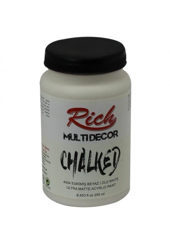 Rich Multi Decor Chalked Akrilik Boya 250 cc. 4504 ESKİMİŞ BEYAZ