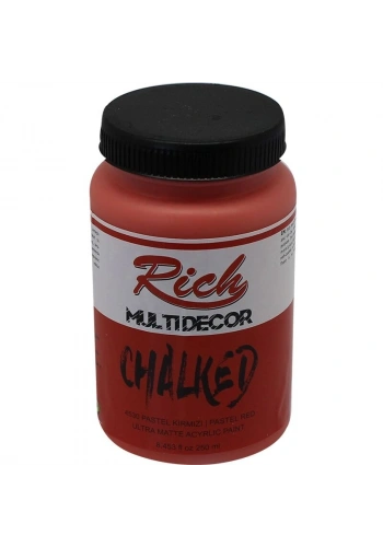 Rich Multi Decor Chalked Akrilik Boya 250 cc. 4530 PASTEL KIRMIZI