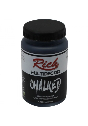 Rich Multi Decor Chalked Akrilik Boya 250 cc. 4580 SİYAH