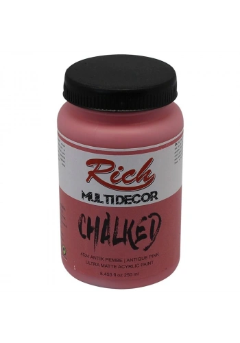 Rich Multi Decor Chalked Akrilik Boya 250 cc. 4524 ANTİK PEMBE