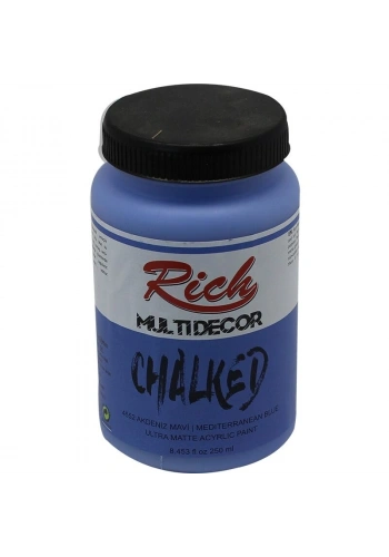 Rich Multi Decor Chalked Akrilik Boya 250 cc. 4552 AKDENİZ MAVİ