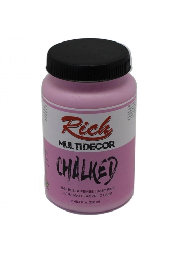 Rich Multi Decor Chalked Akrilik Boya 250 cc. 4522 BEBEK PEMBE