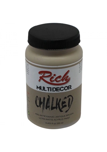 Rich Multi Decor Chalked Akrilik Boya 250 cc. 4582 ANTİK KAHVE