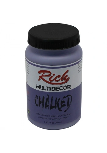 Rich Multi Decor Chalked Akrilik Boya 250 cc. 4554 VENEDİK MAVİ