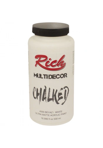 Rich Multi Decor Chalked Akrilik Boya 500 cc. 4500 BEYAZ