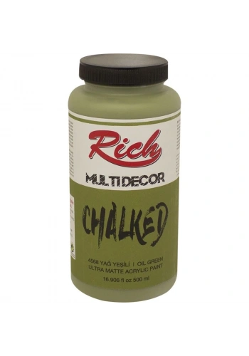 Rich Multi Decor Chalked Akrilik Boya 500 cc. 4568 YAĞ YEŞİLİ