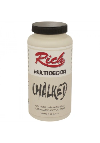 Rich Multi Decor Chalked Akrilik Boya 500 cc. 4574 PARİS GRİ