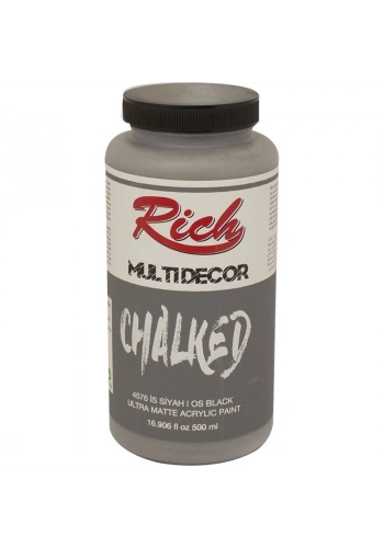 Rich Multi Decor Chalked Akrilik Boya 500 cc. 4576 İS SİYAHI