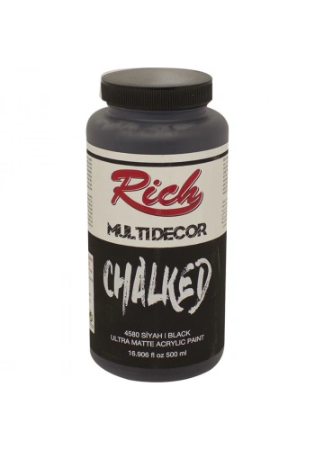 Rich Multi Decor Chalked Akrilik Boya 500 cc. 4580 SİYAH