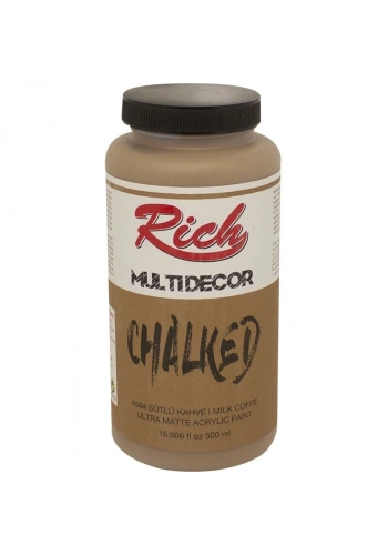 Rich Multi Decor Chalked Akrilik Boya 500 cc. 4584 SÜTLÜ KAHVE
