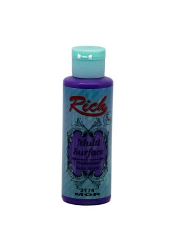 Rich Multi Surface Akrilik Boya 120ml 2174 Mor