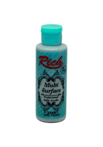 Rich Multi Surface Akrilik Boya 120ml 2288 Gri Yeşil