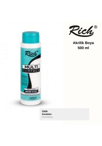 Rich Multi Surface Akrilik Boya 500ml 2104 Kardelen