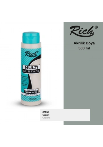 Rich Multi Surface Akrilik Boya 500ml 2110 Granit