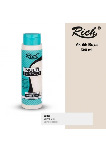 Rich Multi Surface Akrilik Boya 500ml 2118 Sahra Beji