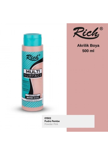 Rich Multi Surface Akrilik Boya 500ml 2148 Pudra Pembe