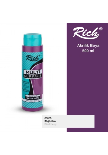 Rich Multi Surface Akrilik Boya 500ml 2172 Böğürtlen
