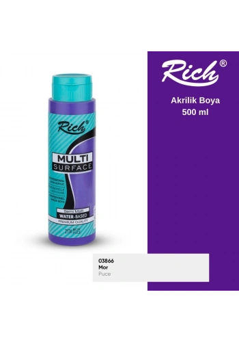 Rich Multi Surface Akrilik Boya 500ml 2174 Mor