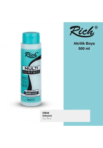 Rich Multi Surface Akrilik Boya 500ml 2188 Gökyüzü