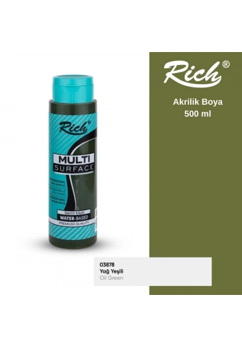 Rich Multi Surface Akrilik Boya 500ml 2222 Yağ Yeşili